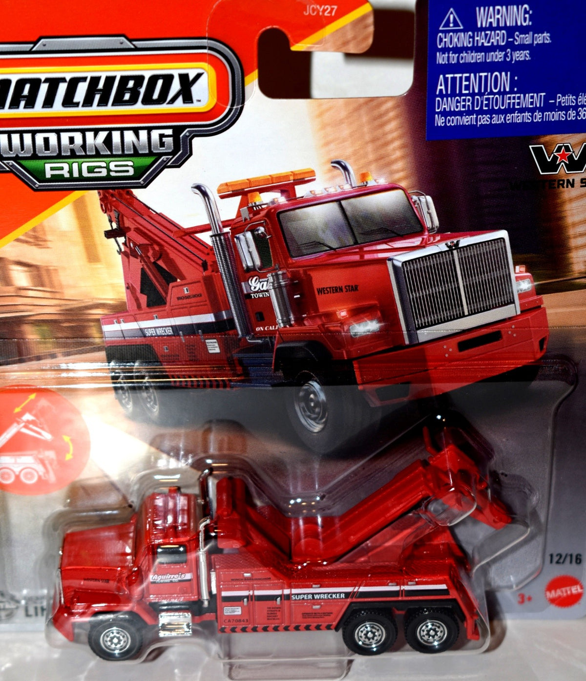 Matchbox Real Working Rigs Western Star 6900HD Tow Truck - Wrecker