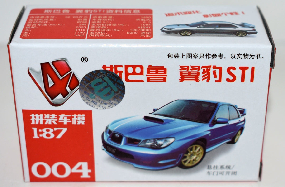 4D Toys - (004) Subaru WRX STi Model Kit