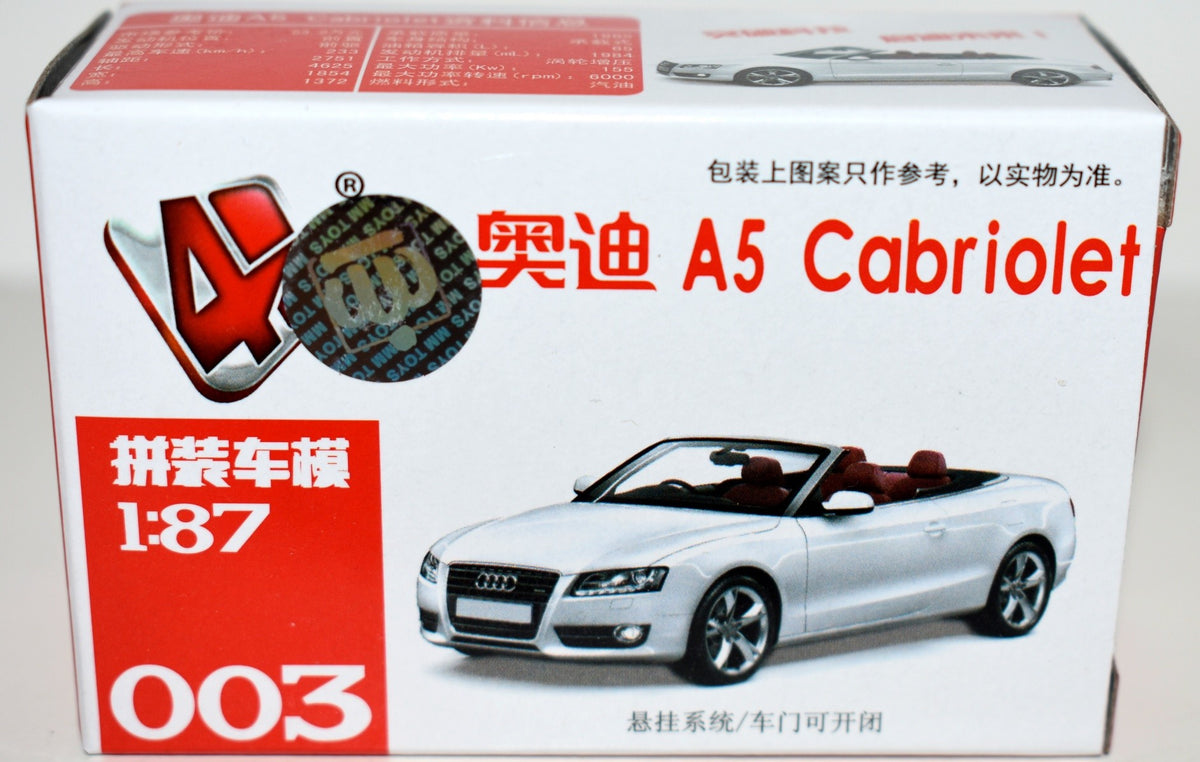 4D Toys - (003) Audi A5 Cabriolet Model Kit