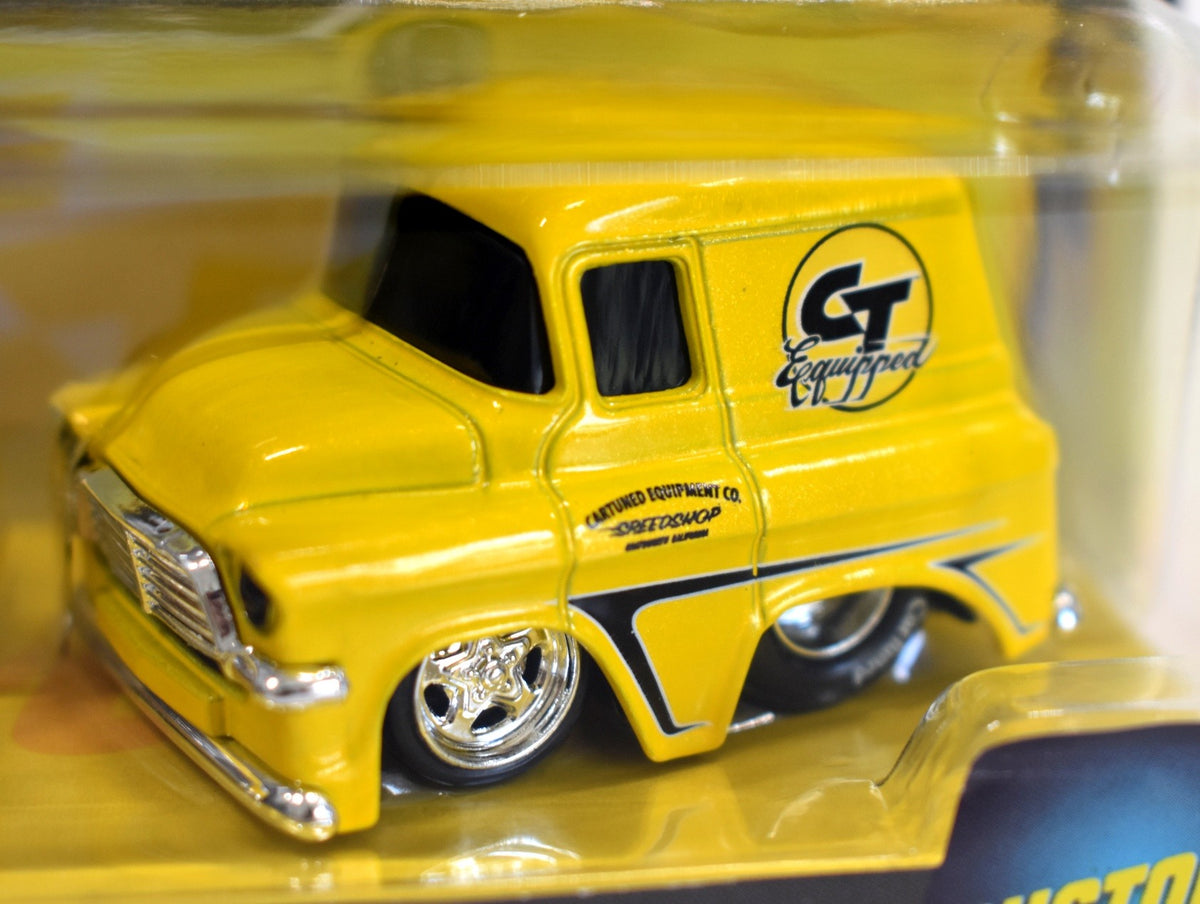 MGA Entertainment - CarTuned Moon Equipped GM Truck Set - 53 Chevy Pickup Truck & 57 GMC Panel Truck