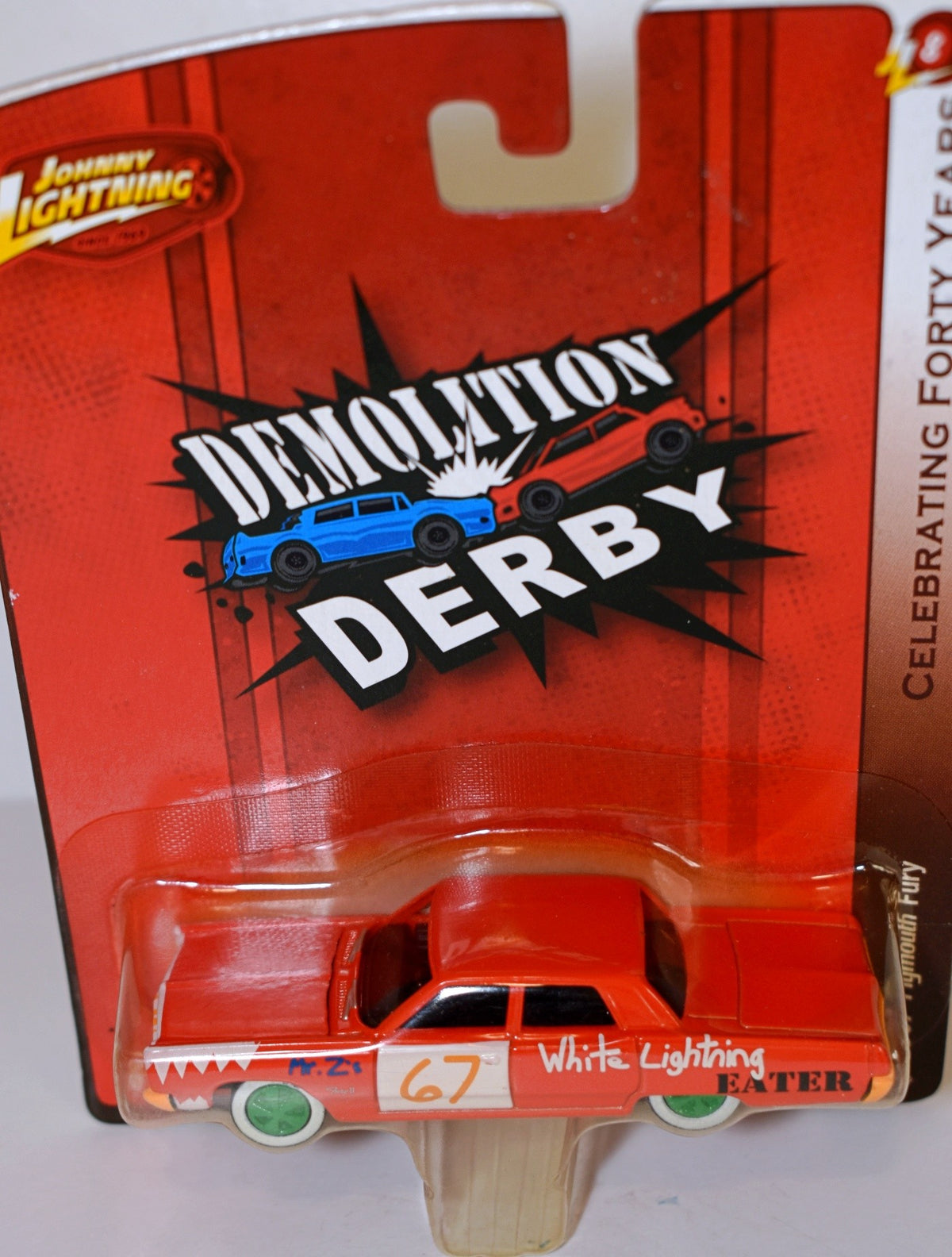 Johnny Lightning  40th Anniversary -  Demolition Derby 1967 Plymouth Fury