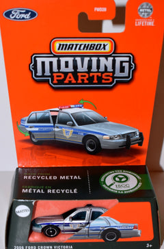 Matchbox - Moving Parts - 2006 Ford Crown Victoria Airport Security Police Car