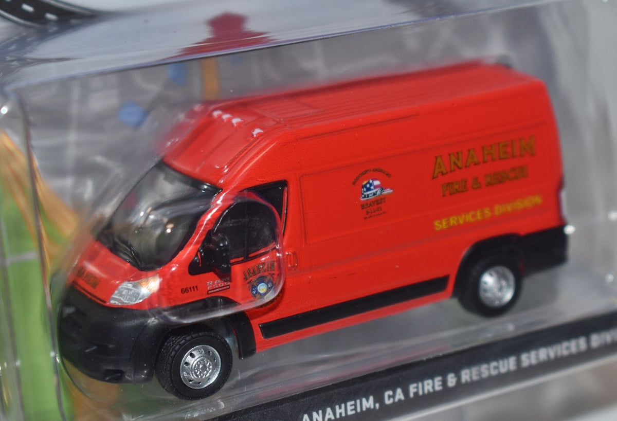 Greenlight - Route Runners - Anaheim Fire & Rescue Dodge RAM ProMaster Van
