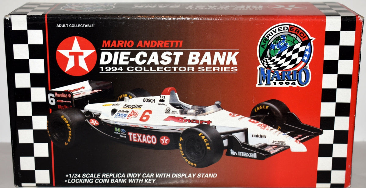 Racing Champions - Mario Andretti 1994 Arrivederci Tour Texaco Indy Car Bank