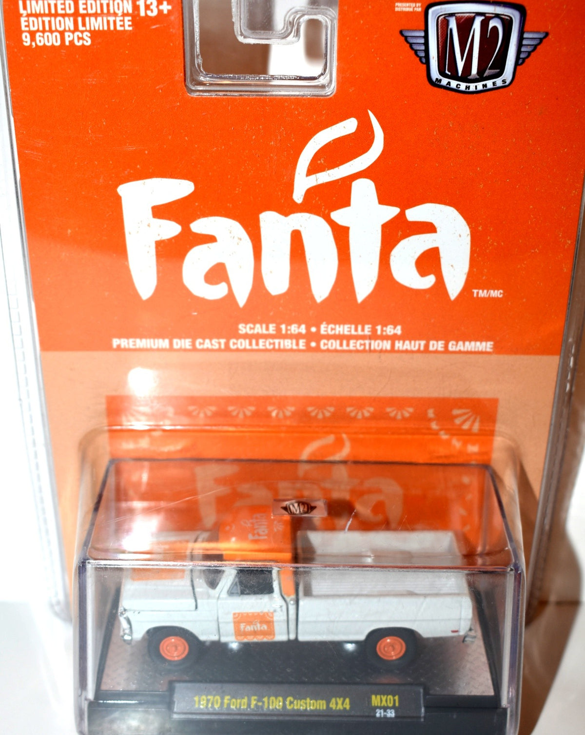 M2 Machines - Coca-Cola - 1970 F-100 Custom 4x4 Ford Fanta Pickup Truck