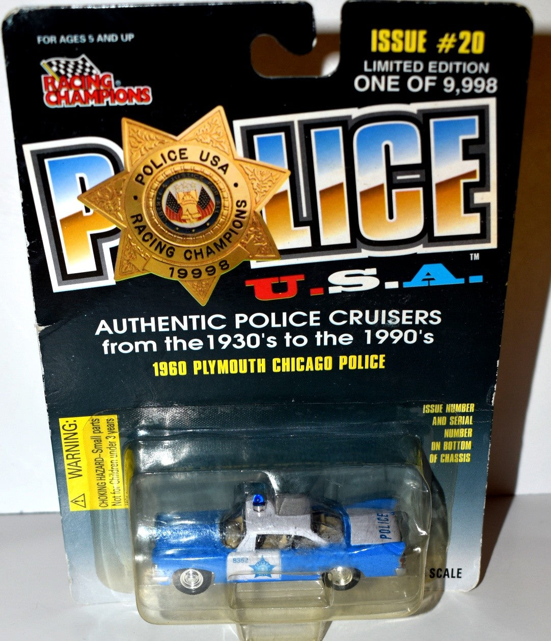 Racing Champions  Chicago Police 1960 Plymouth Patrol Car
