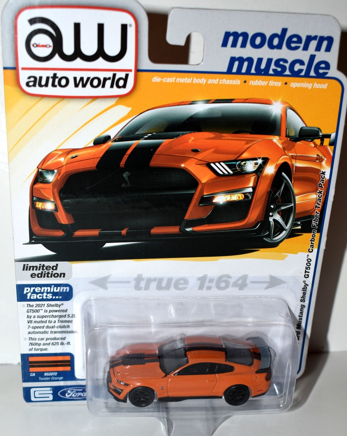 Auto World -  2021 Ford Mustang Shelby GT-500 Carbon Fiber Track Package