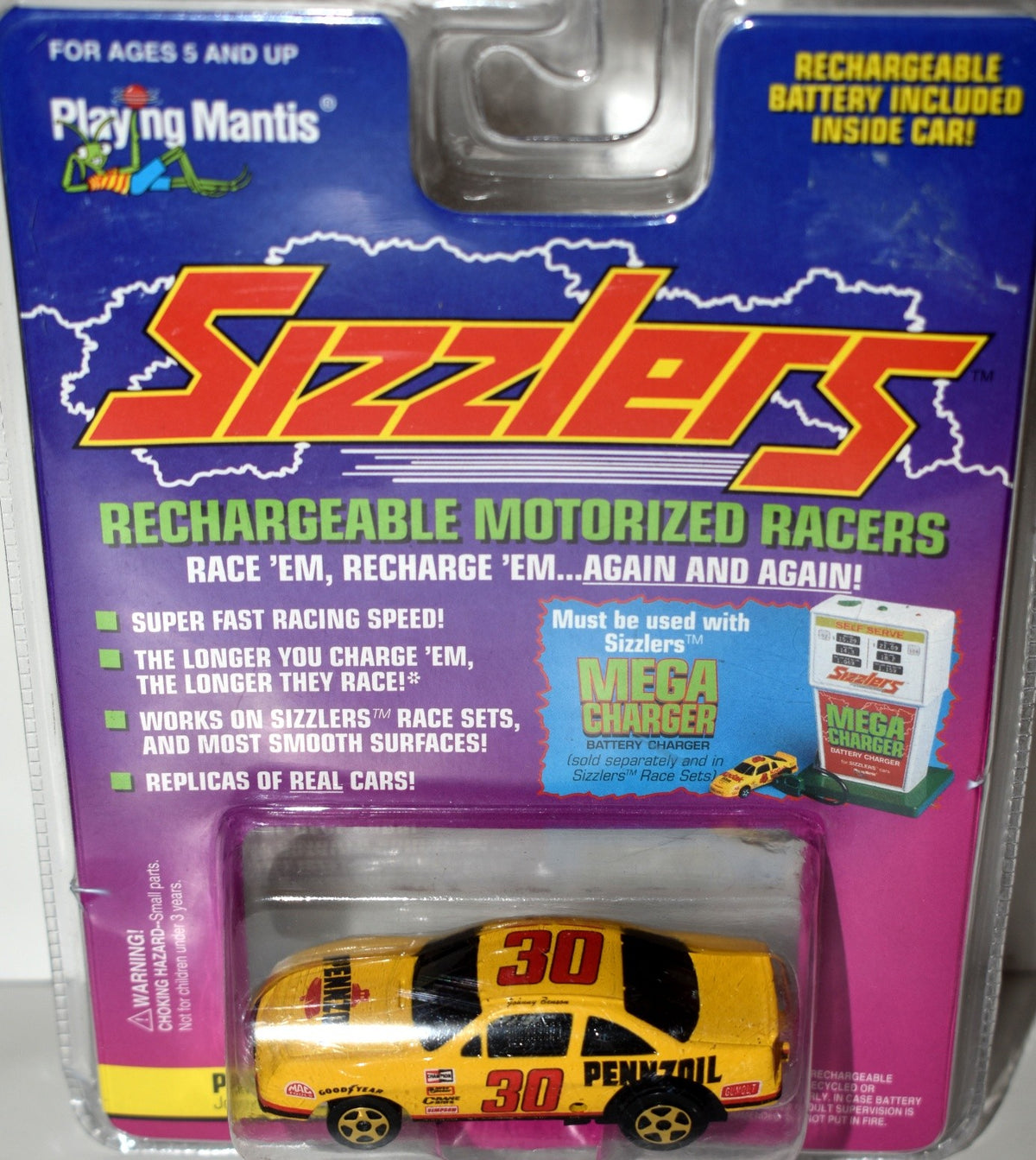 Johnny Lightning - Sizzlers - NASCAR Johnny Benson Pennzoil Pontiac Grand Prix