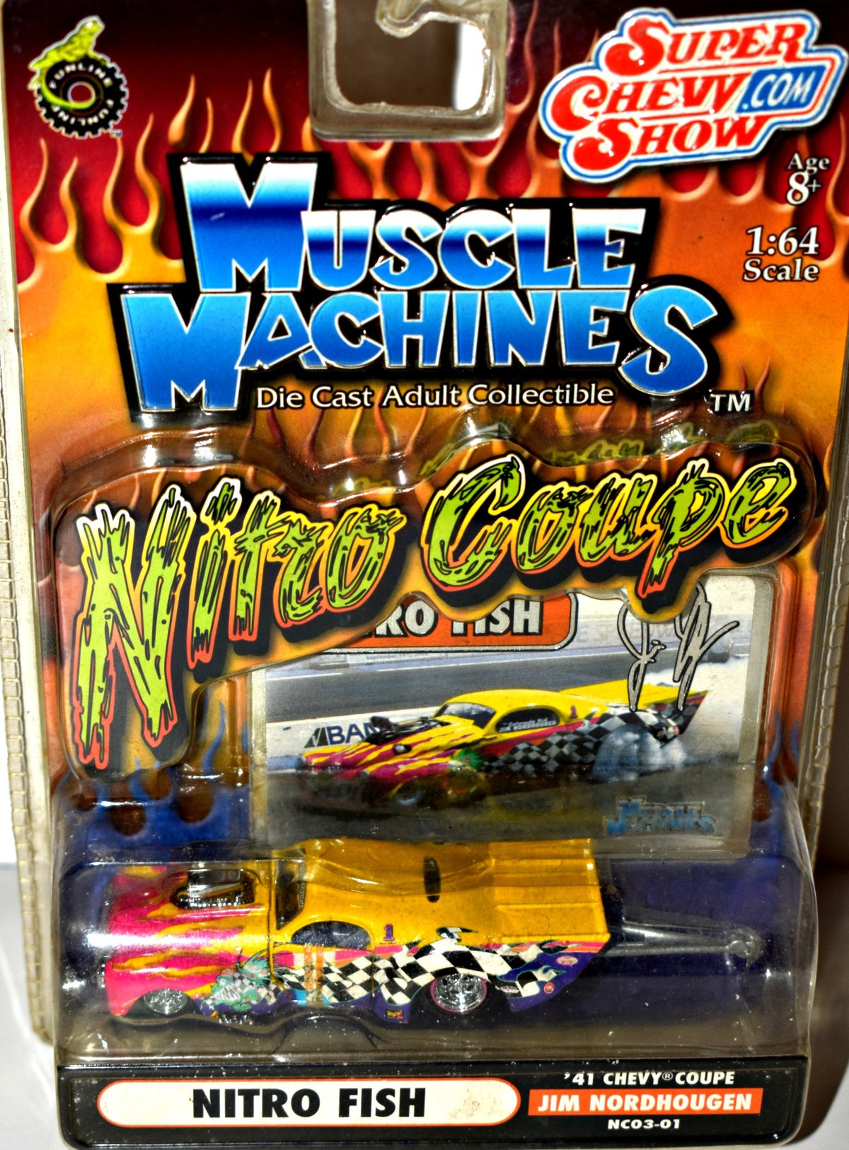 Muscle Machines Super Chevy Show - NHRA Nitro Coupe 41 Chevy Coupe - Jim Nordhougen