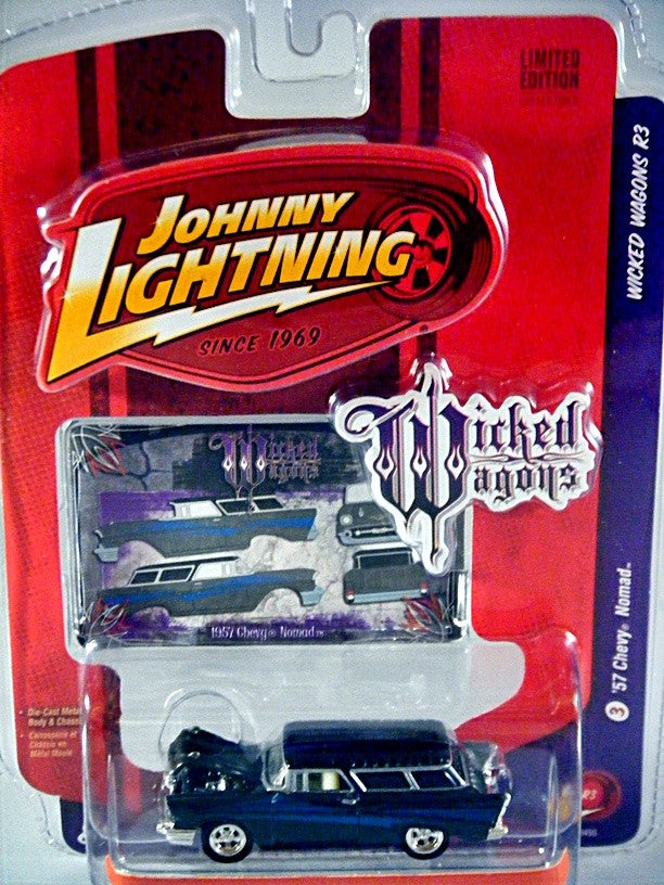 Johnny Lightning Wicked Wagons - 1957 Chevrolet Nomad Station Wagon