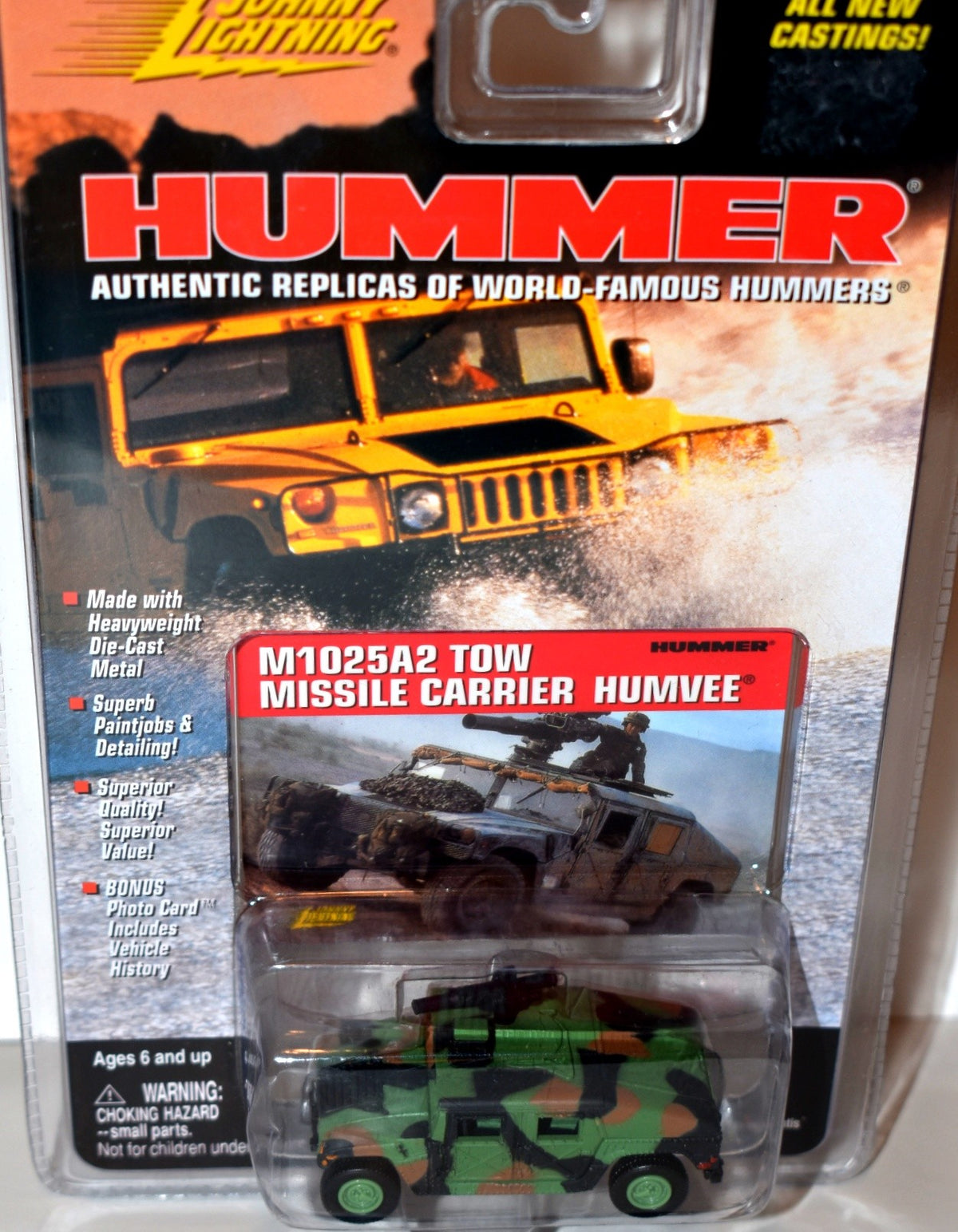 Johnny Lightning United States Military M1025A2 TOW Missile Carrier Humvee