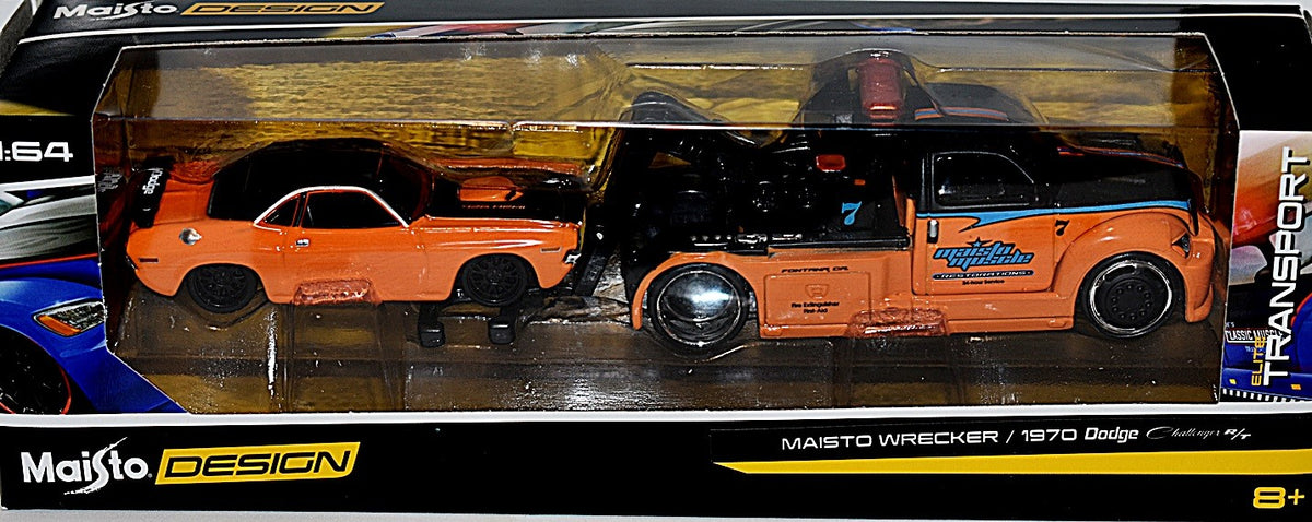 Maisto - Tow & Go - 1970 Dodge Challenger and Tow Truck Set
