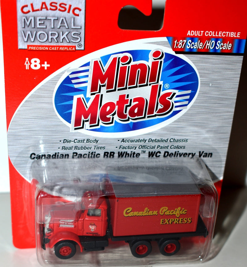 Mini Metals - Canadian Pacific Railroad White WC Express Delivery Truck