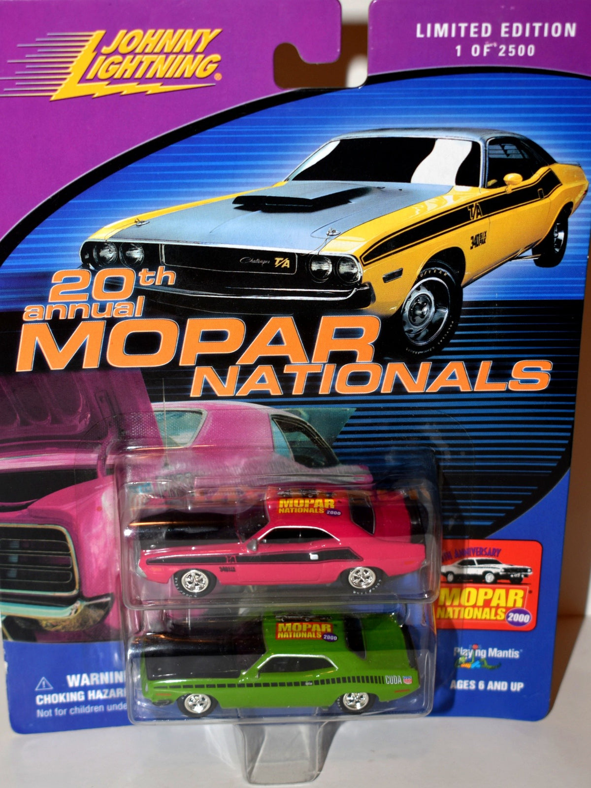 Johnny Lightning 1 of 2500 Sets - 20th Annual Mopar Nationals Promo ser with Cuda and Challenger