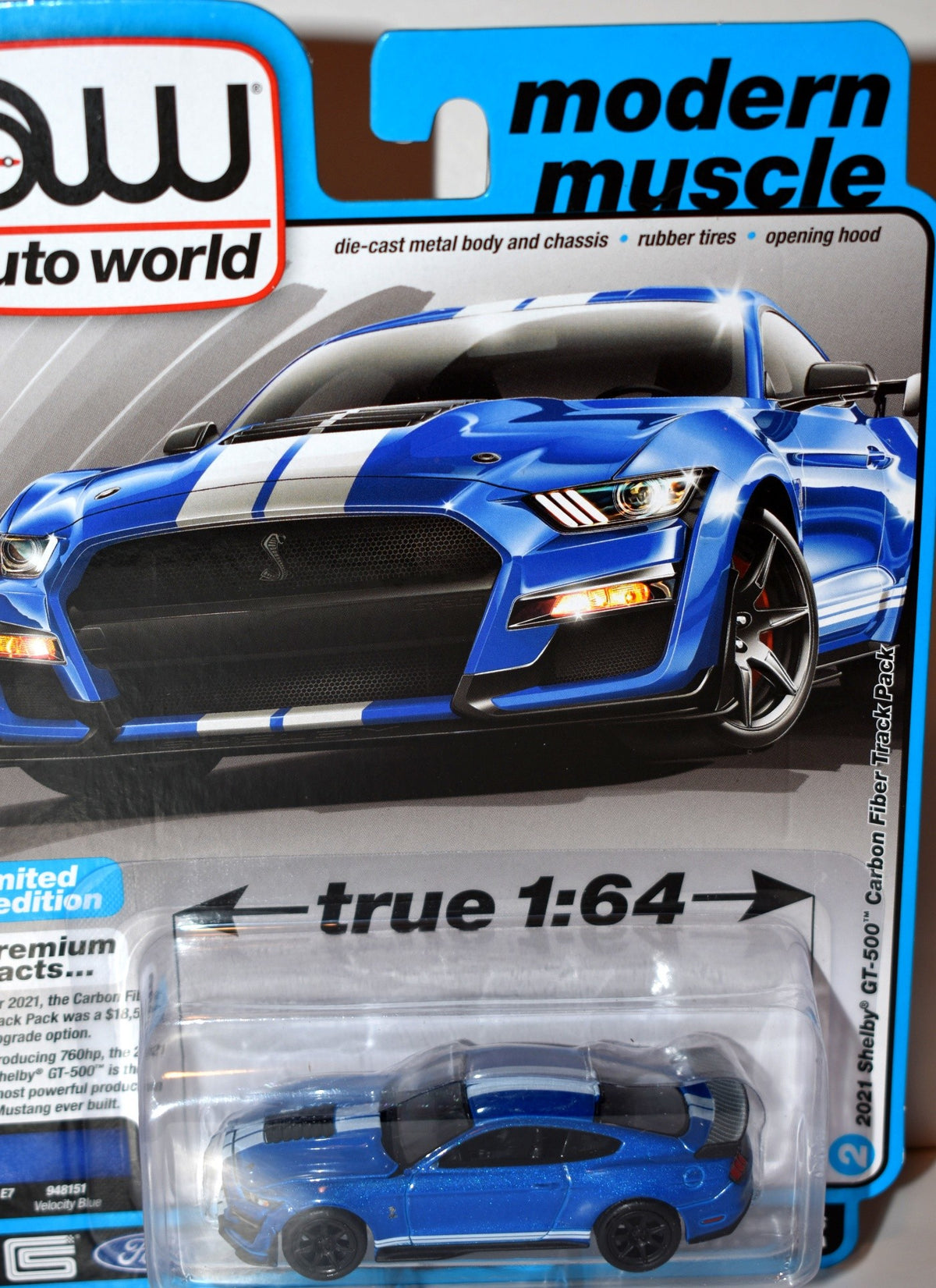 Auto World -  2021 Ford Mustang Shelby GT-500 Carbon Fiber Track Package