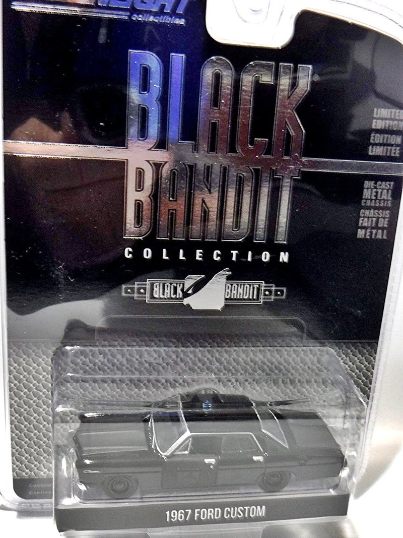 Greenlight Black Bandit 1967 Ford Custom Police Patrol Car