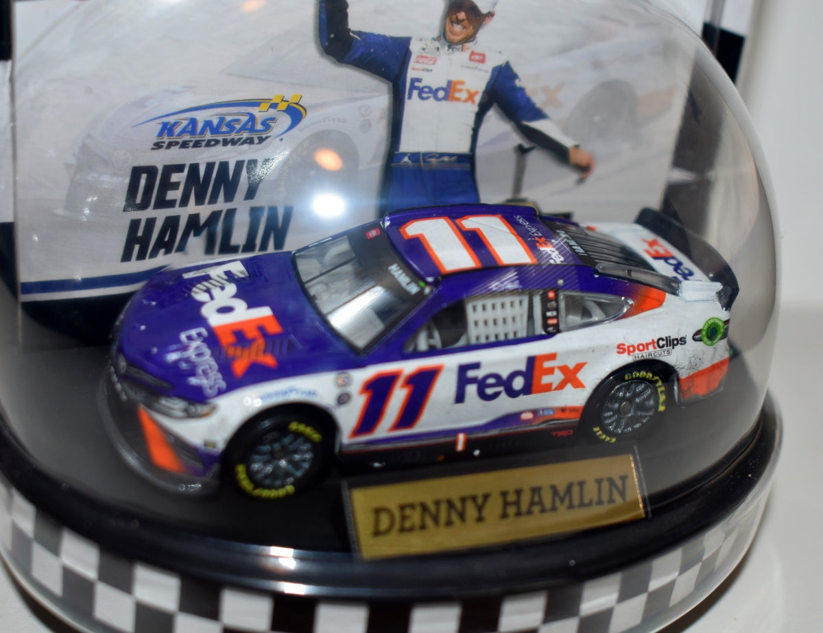 Winners Circle - NASCAR Authentics: Kansas winning Hamlin FedEx Toyota Camry
