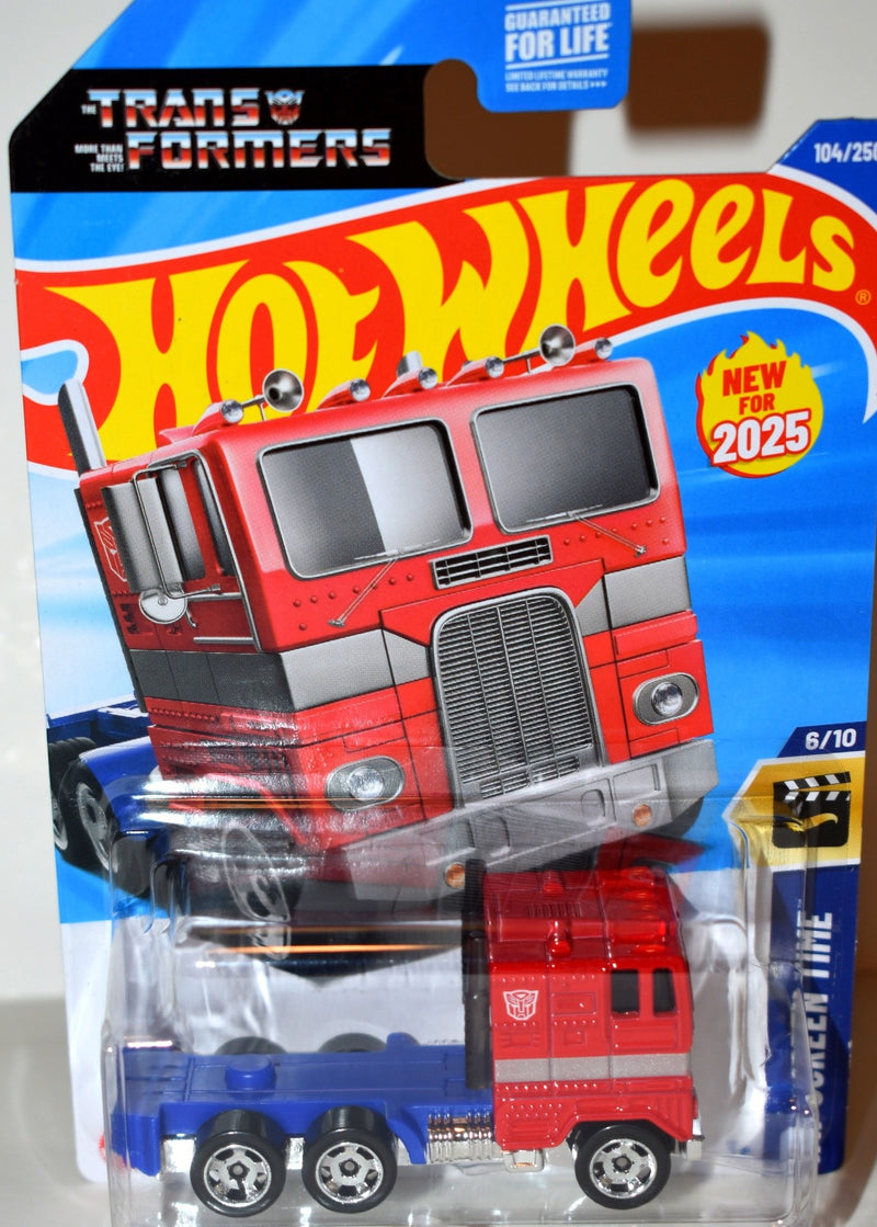 Hot Wheels - Transformers - Autobot Optimus Prime Freightliner FL86 Cabover