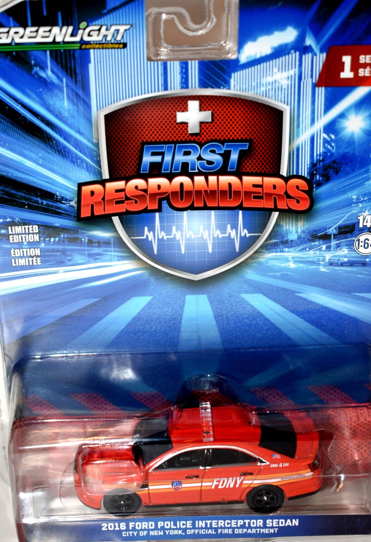Greenlight First Responders - FDNY 2016 Ford Interceptor Sedan