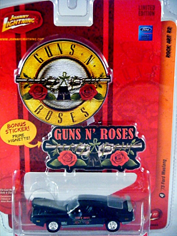 Johnny Lightning Rock Art - Guns N' Roses 1973 Ford Mustang Fastback