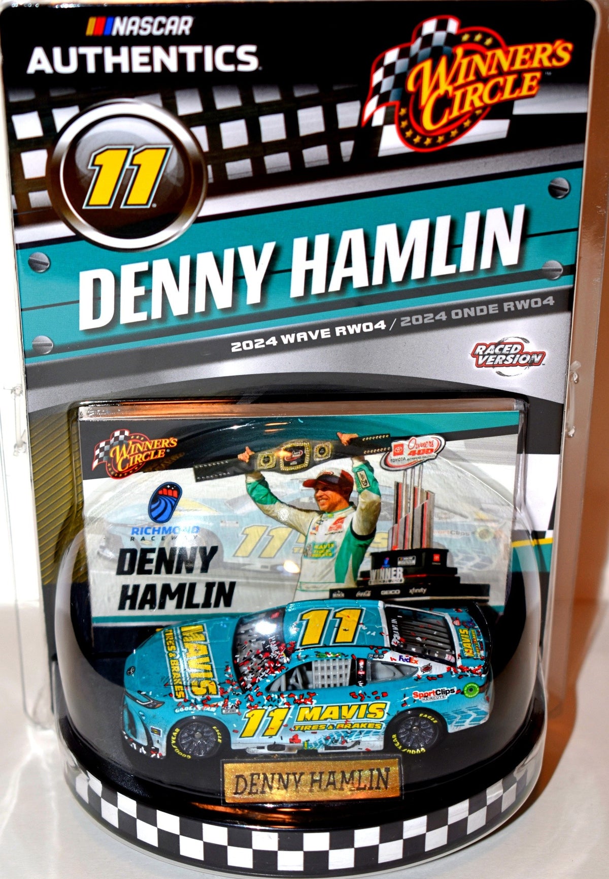 Winners Circle - NASCAR Authentics: Richmond winning Hamlin Mavis Tires Toyota Camry