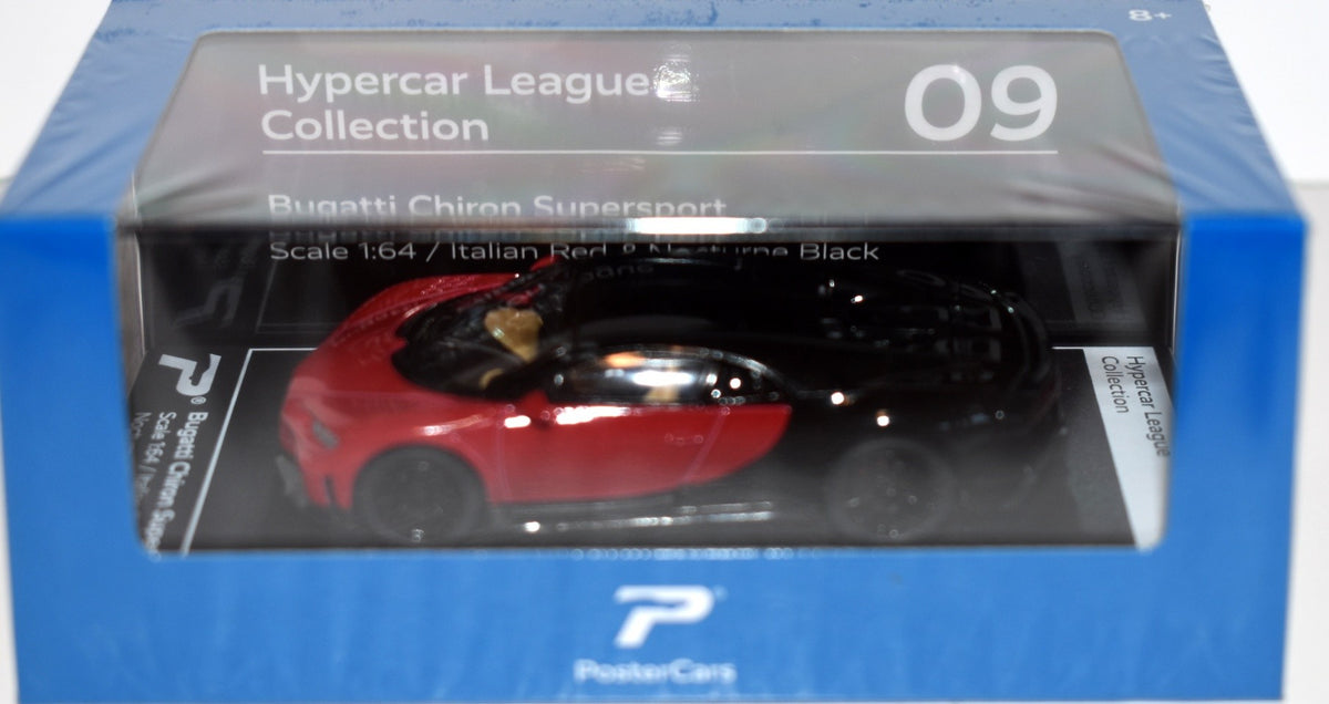 KiNSMART PosterCars - Hypercar League Collection - Bugatti Chiron Supersport