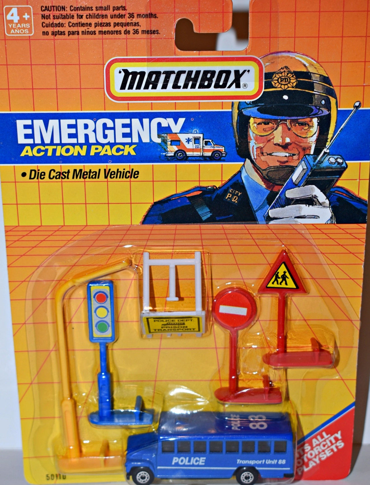 Matchbox Police Emergency Action Pack with Police Bus