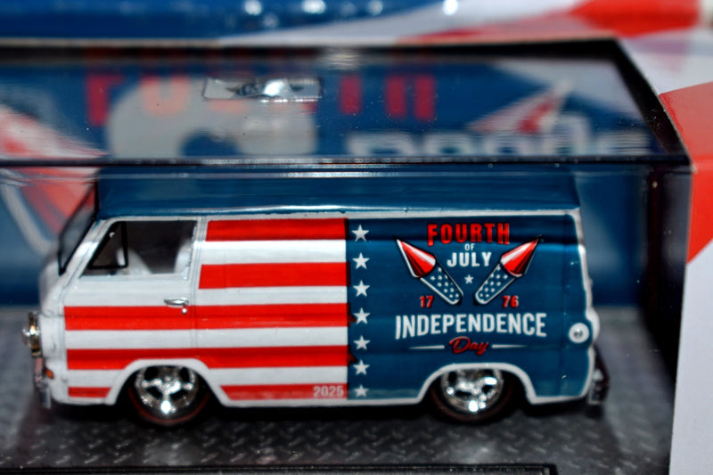 M2 Machines - Dodge Series - 1964 Dodge A-100 4th of July Panel Van