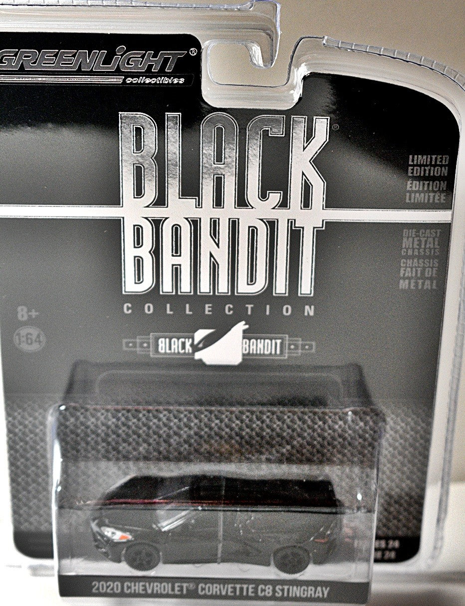 Greenlight Black Bandit Chevrolet Corvette C8 Stingray