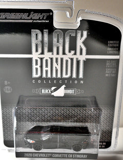 Greenlight Black Bandit Chevrolet Corvette C8 Stingray