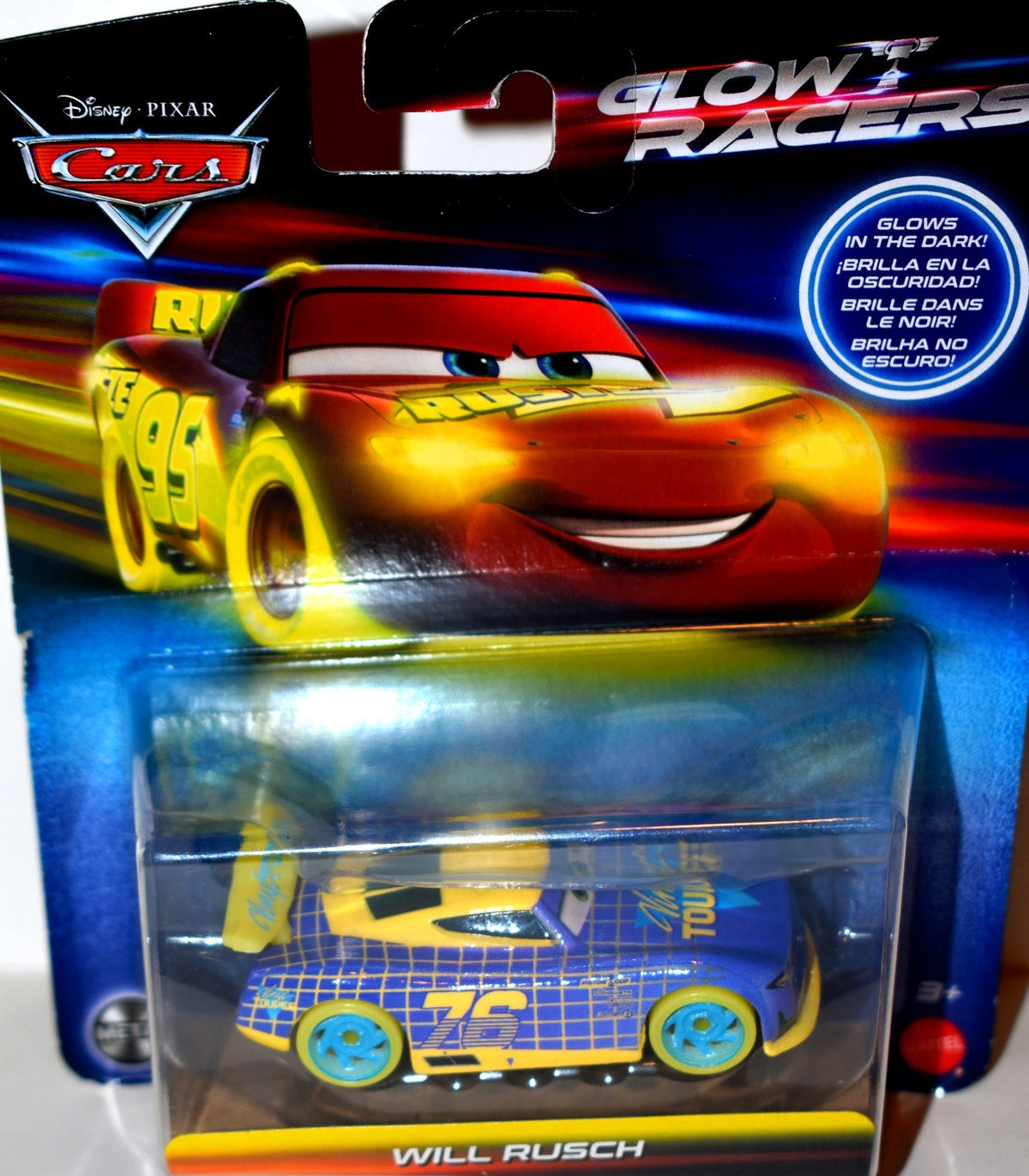 Disney Cars - Glow Racers - Will Rusch Stock Car
