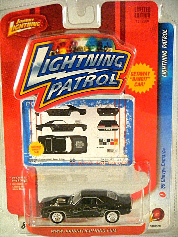 Johnny Lightning 1969 Chevrolet Camaro Getaway Car