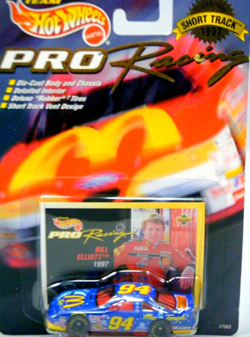 Hot Wheels Pro Racing - 1997 Short Track Edition - Bill Elliott Mac Tonight McDonalds Ford Thunderbird