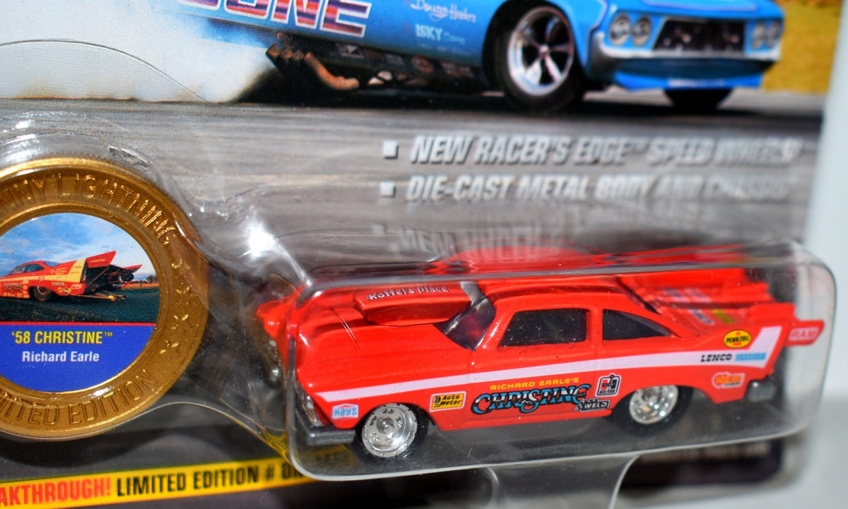 Johnny Lightning Dragsters USA - Richard Earles Christine 1958 Plymouth Fury NHRA Pro Stock
