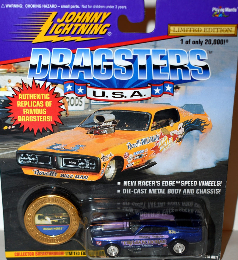 Johnny Lightning Dragsters USA - 1971 Trojan Horse Ford Mustang NHRA Funny Car