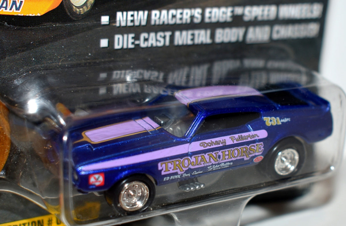 Johnny Lightning Dragsters USA - 1971 Trojan Horse Ford Mustang NHRA Funny Car