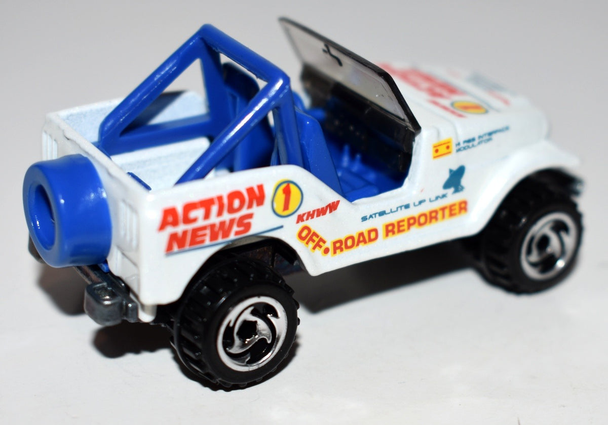 Hot Wheels "Roll Patrol"  Action News Off-Road Reporter Jeep CJ-7