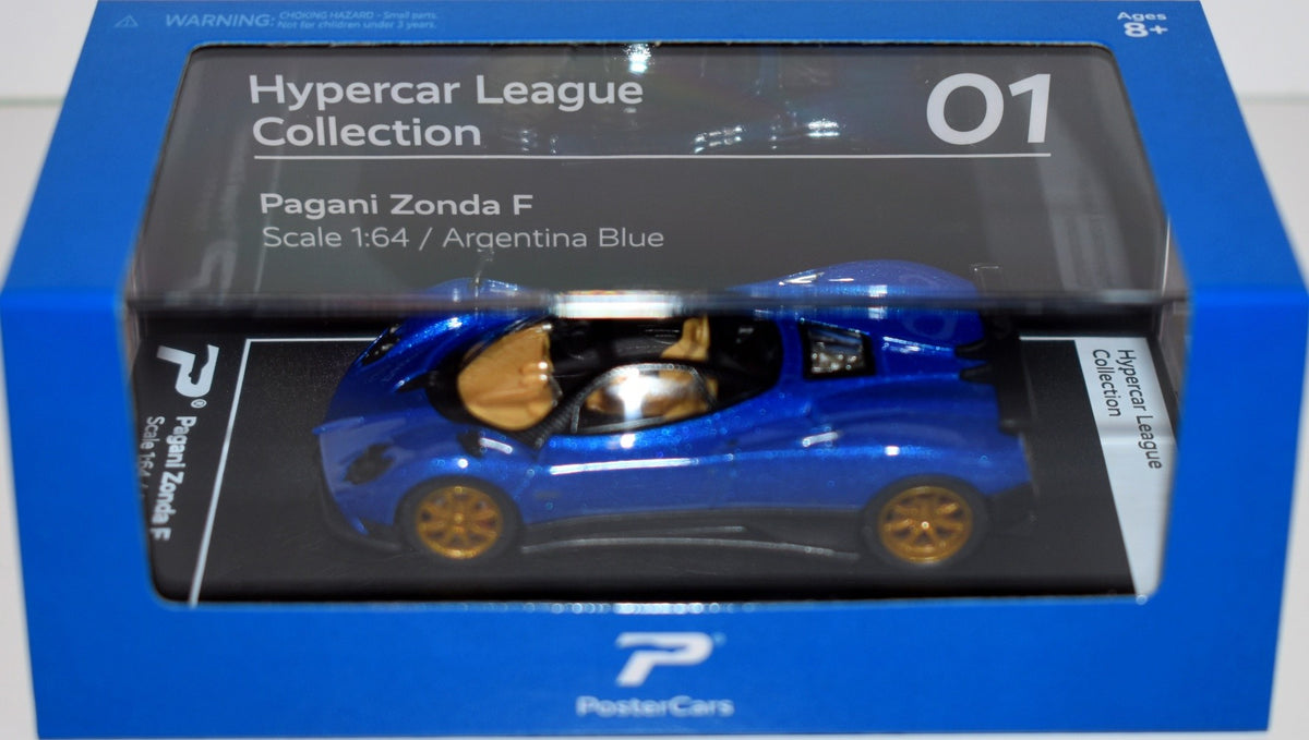 KiNSMART PosterCars - Hypercar League Collection - Pagani Zonda F
