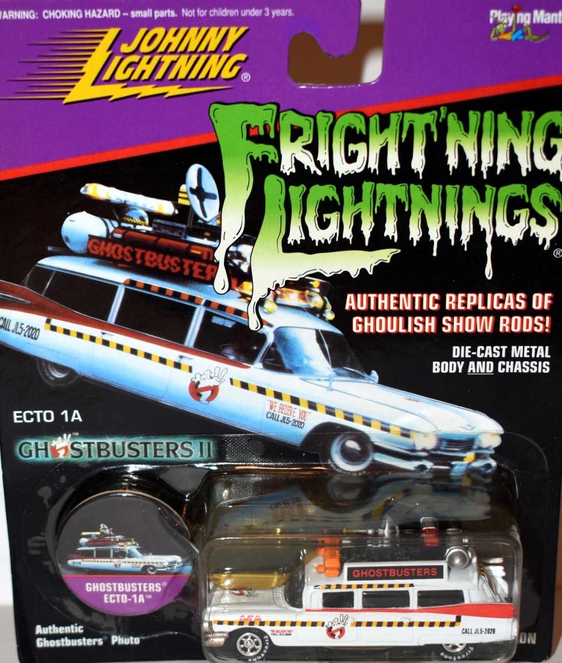 Johnny Lightning Frightning Lightning Collectors Edition: Ghostbusters Ecto-1 1959 Cadillac Ambulance