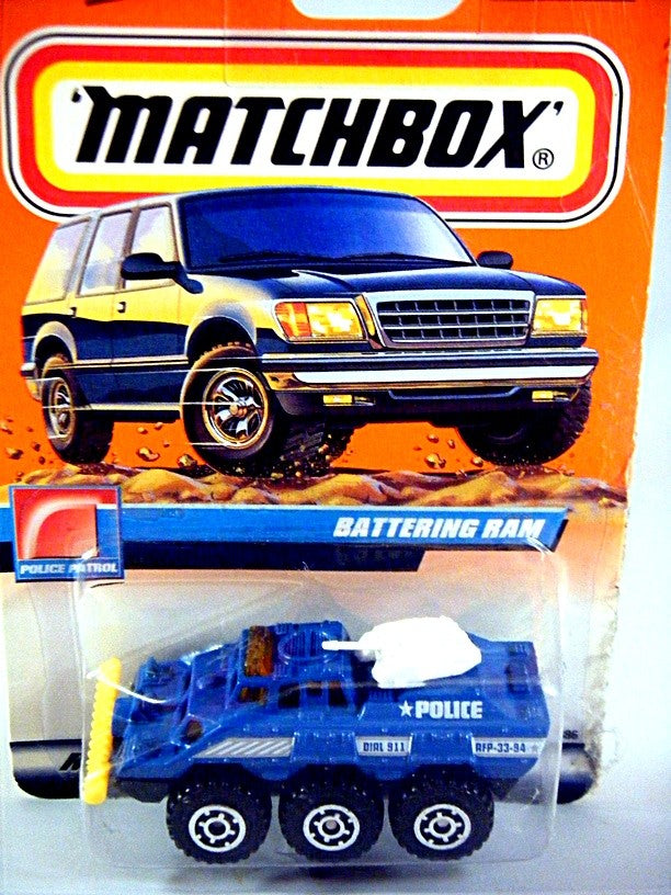 Matchbox 2000 Millennium Logo Chase Series - Police Battering Ram