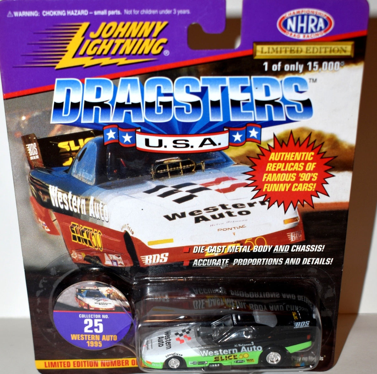 Johnny Lightning NHRA  1995 Pontiac Firebird Funny Car