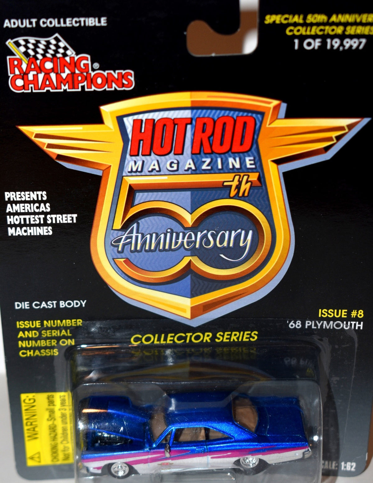 Racing Champions Hot Rod Magazine - 1968 Plymouth
