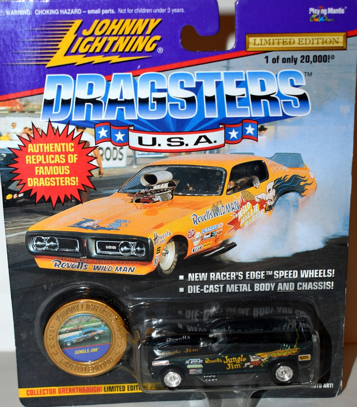 Johnny Lightning NHRA Revell's Jungle Jim 1971 Chevrolet Vega Funny Car