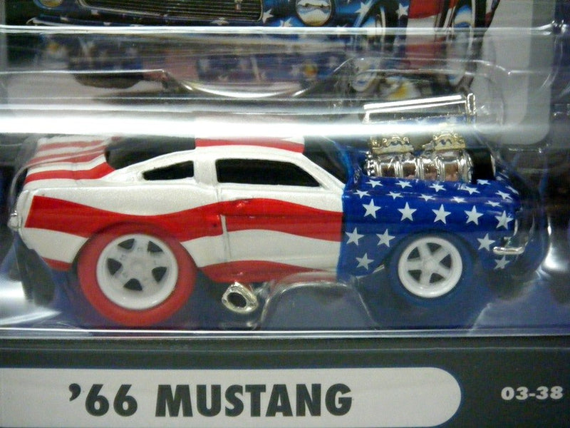 Muscle Machines Stars and Stripes Chase Car - 1966 Ford Mustang Fastback