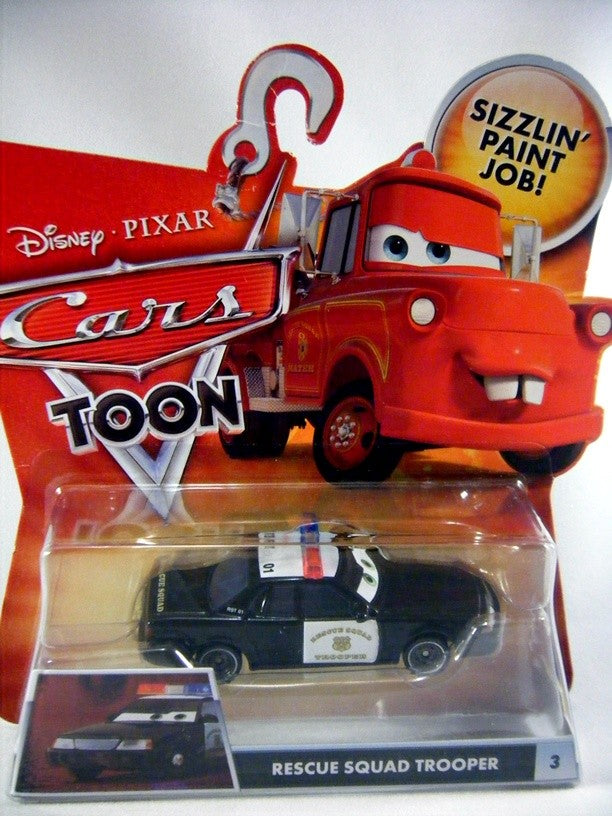  Disney Cars Series - Rescue Squad Trooper Ford Crown Victoria Police Car