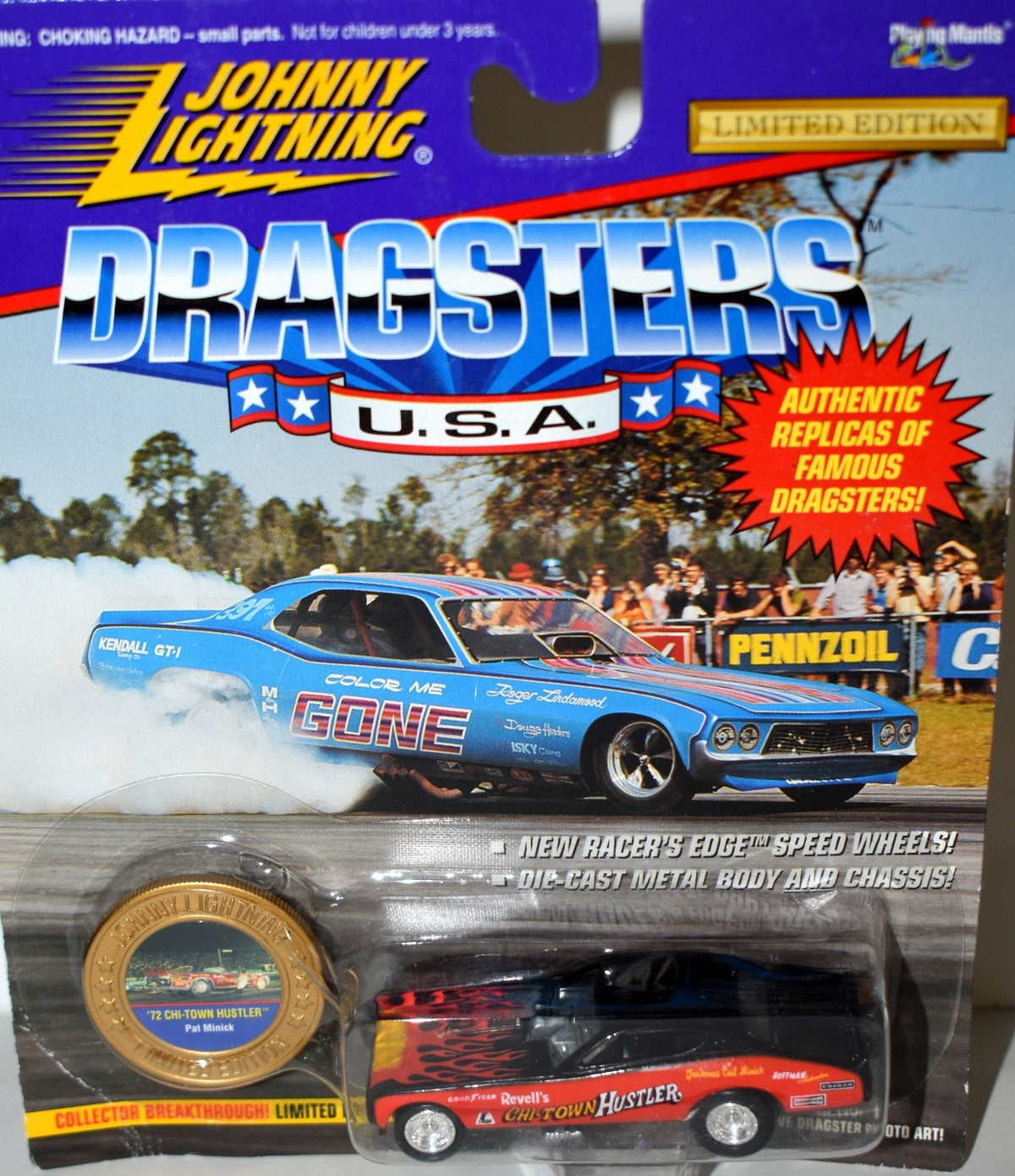 Johnny Lightning 1972 Dodge Charger Chi Town Hustler NHRA Funny Car