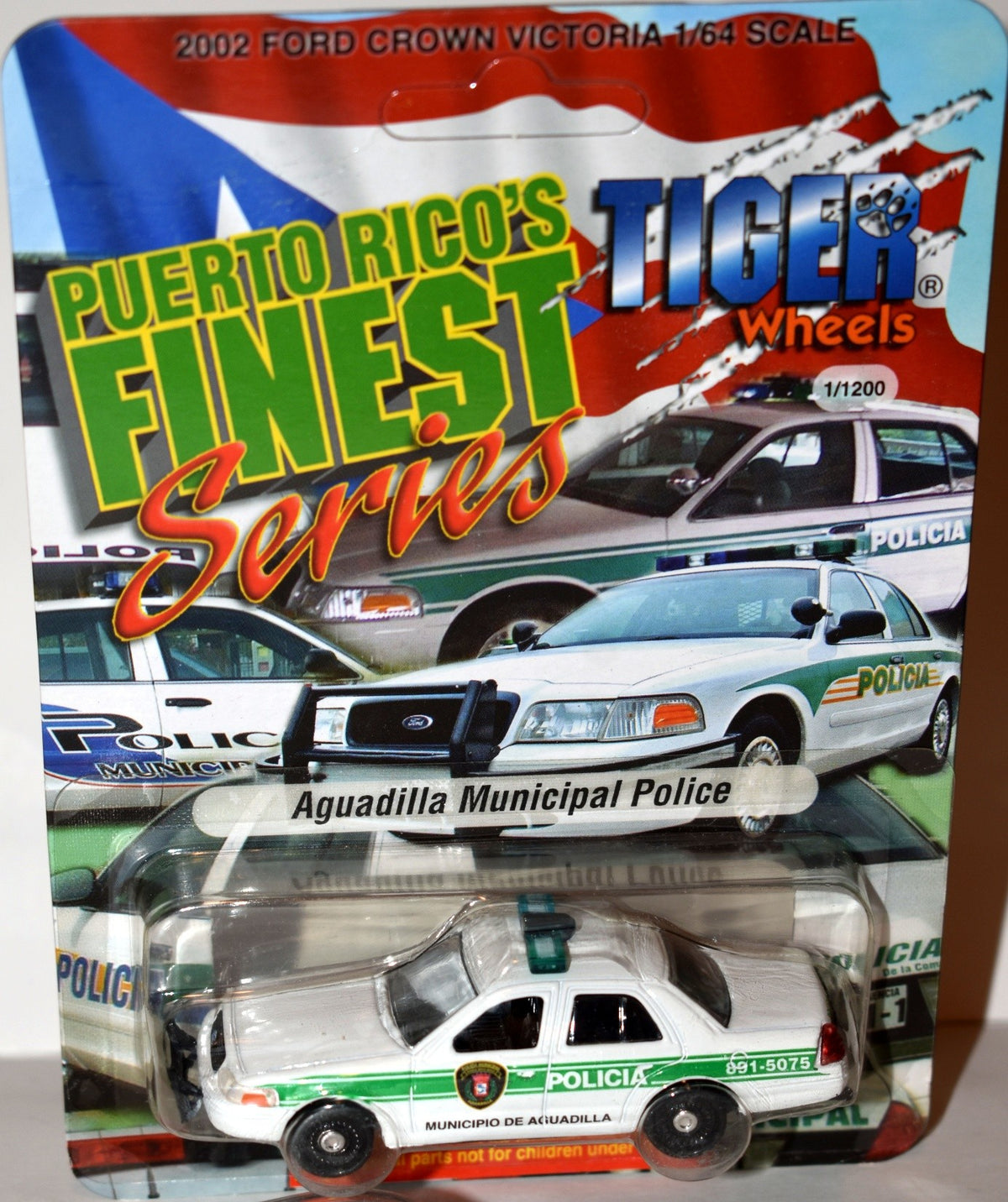 Tiger Wheels - Puerto Rico's Finest Series - 2002 Ford Crown Vic Aguadilla Municipal Police