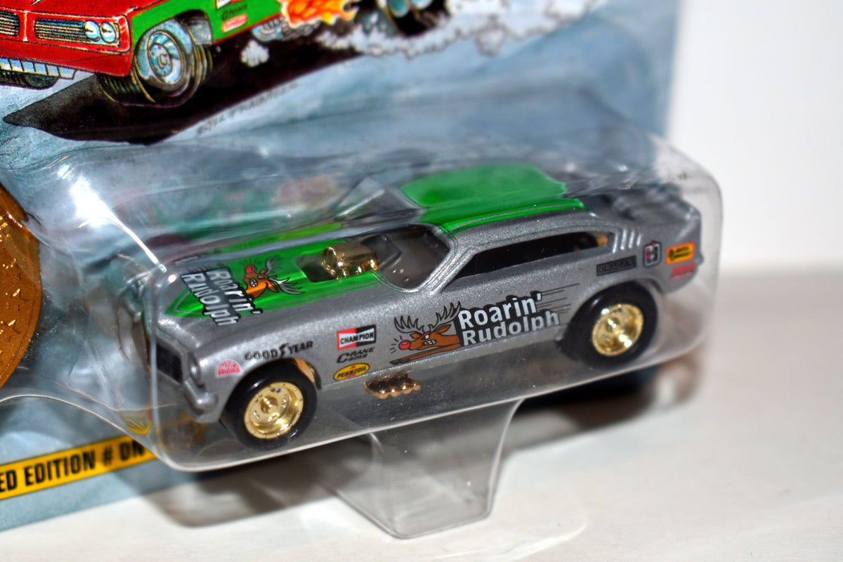 Johnny Lightning Dragsters USA Holiday Set - Roaring' Rudolpf 1971 Chevrolet Vega NHRA Funny Car