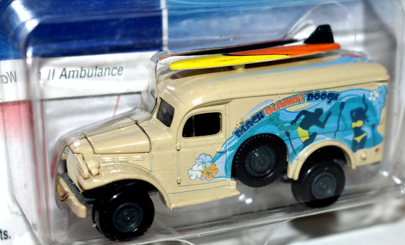 Johnny Lightning Surf Rods - Beach Blanket Boogie - Dodge WC54 Ambulance Surf Truck