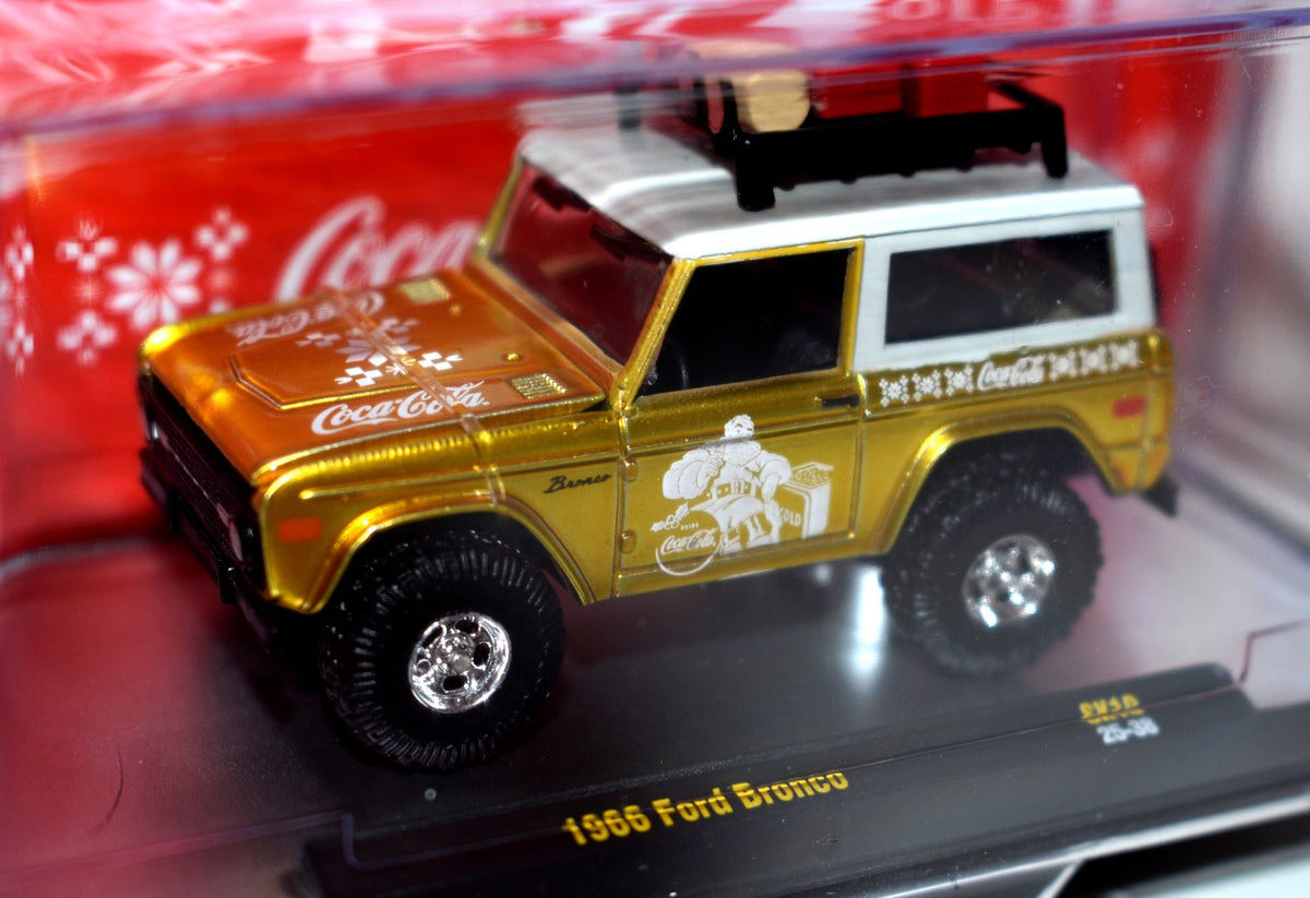 M2 Machines - Coca-Cola Christmas  -  Santa 1966 Ford Bronco